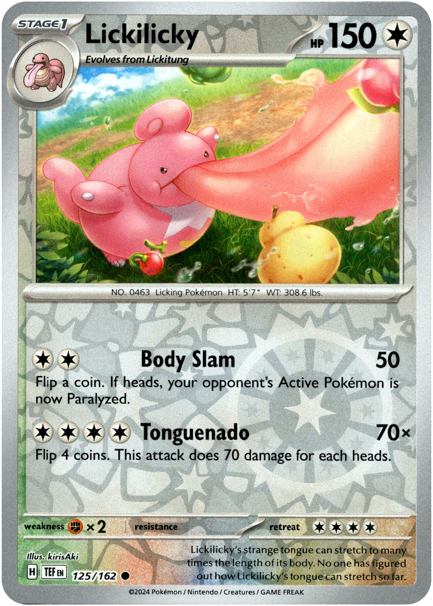 Lickilicky - 125/162 - Temporal Forces - Reverse Holo - Card Cavern