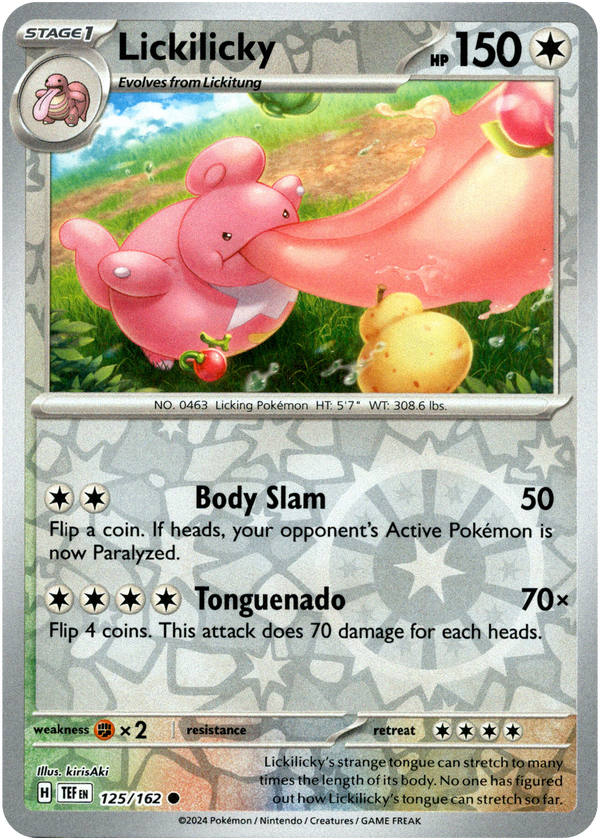 Lickilicky - 125/162 - Temporal Forces - Reverse Holo - Card Cavern