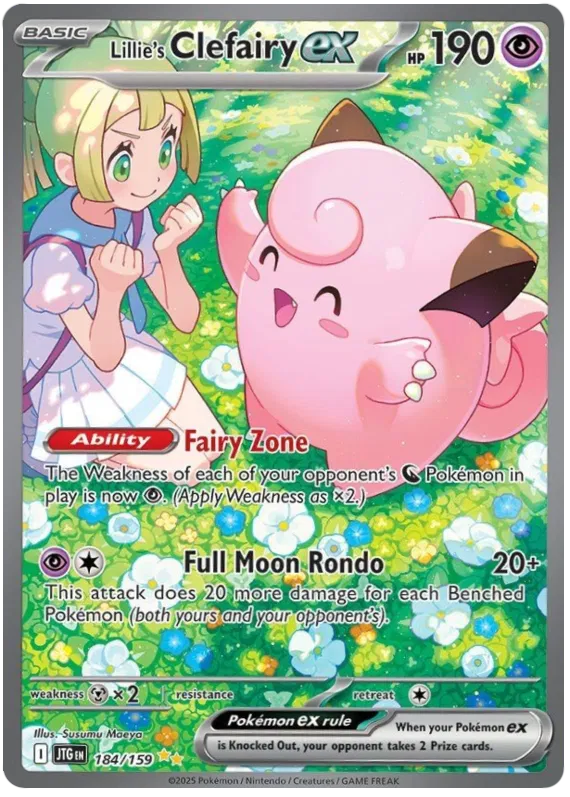 Lillie's Clefairy ex - 184/159 - Journey Together - Holo - Card Cavern