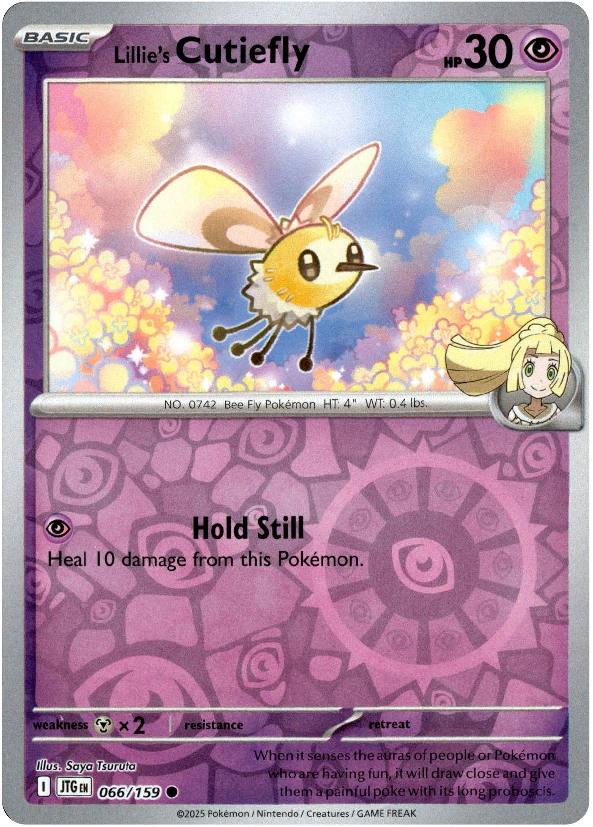 Lillie's Cutefly - 066/159 - Journey Together - Reverse Holo - Card Cavern