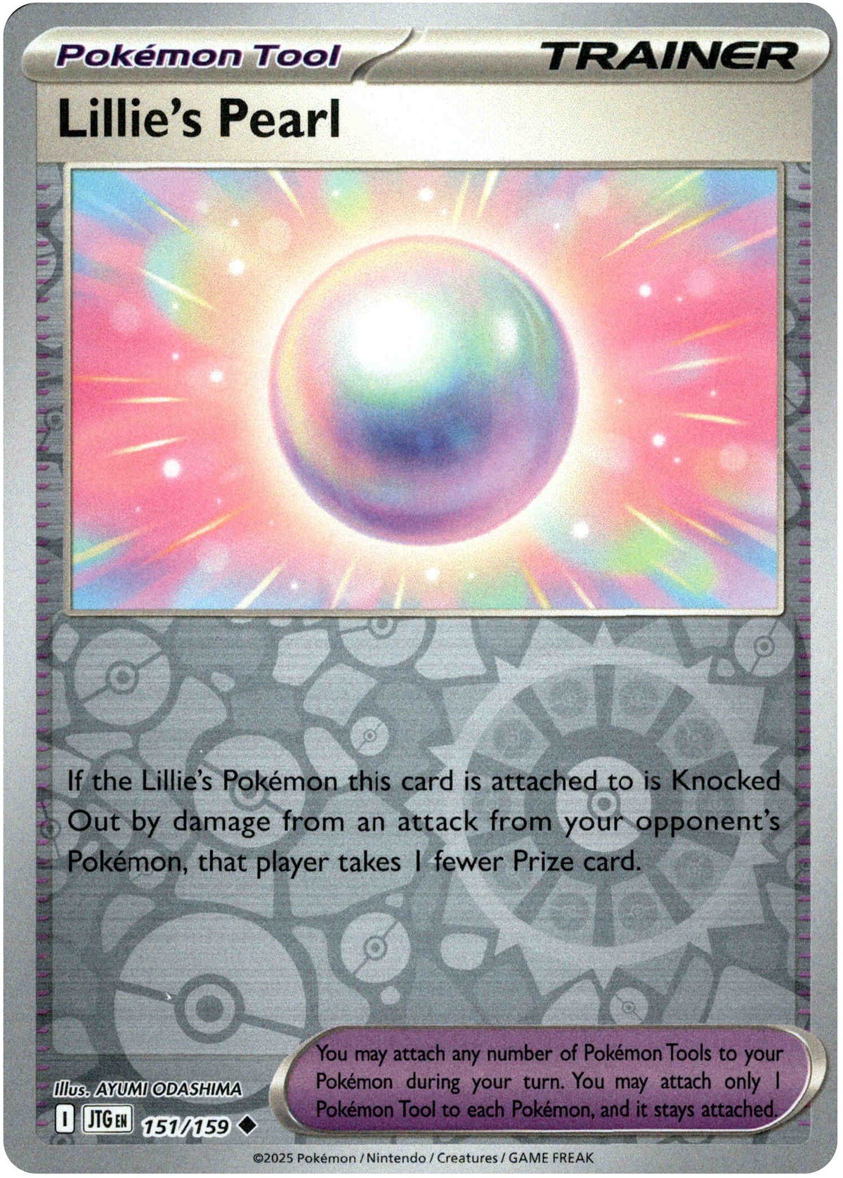 Lillie's Pearl - 151/159 - Journey Together - Reverse Holo - Card Cavern