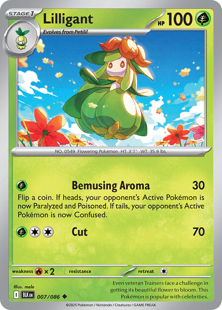 Lilligant - 007/086 - Black Bolt - Card Cavern
