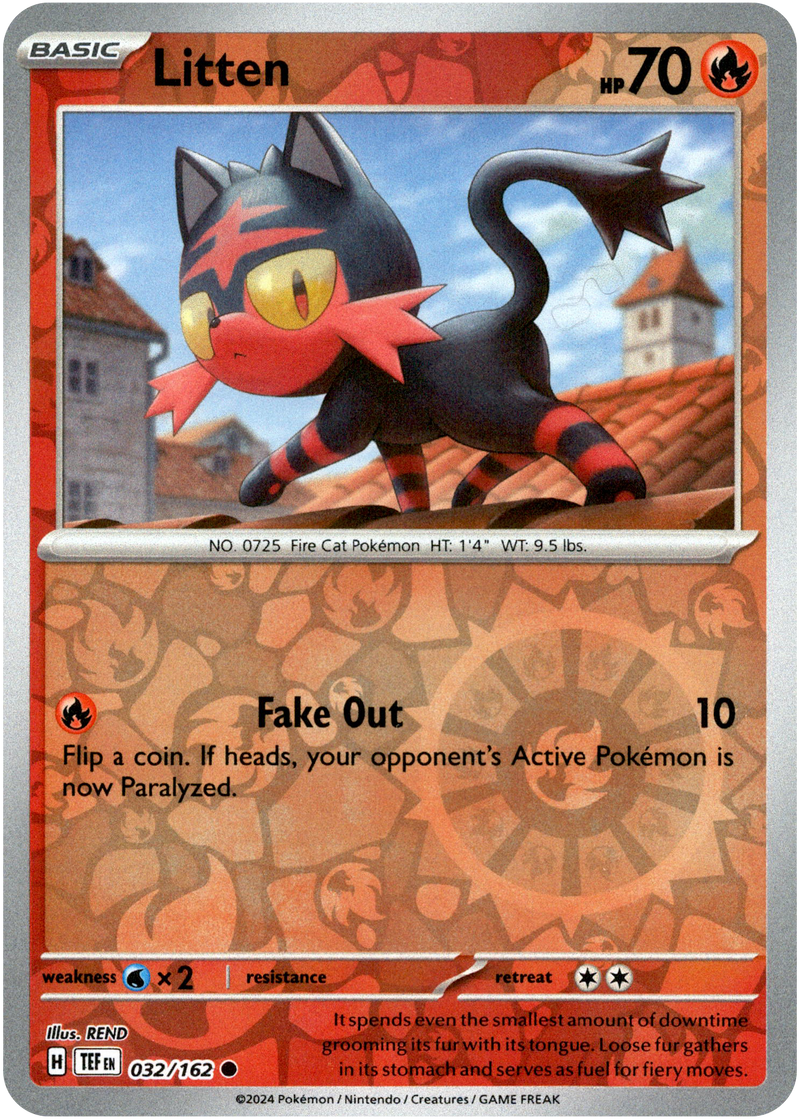 Litten - 032/162 - SV05: Temporal Forces [REVERSE HOLO]