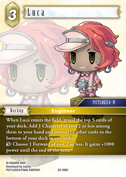 Luca - 25-068C - Tears of the Planet - Card Cavern