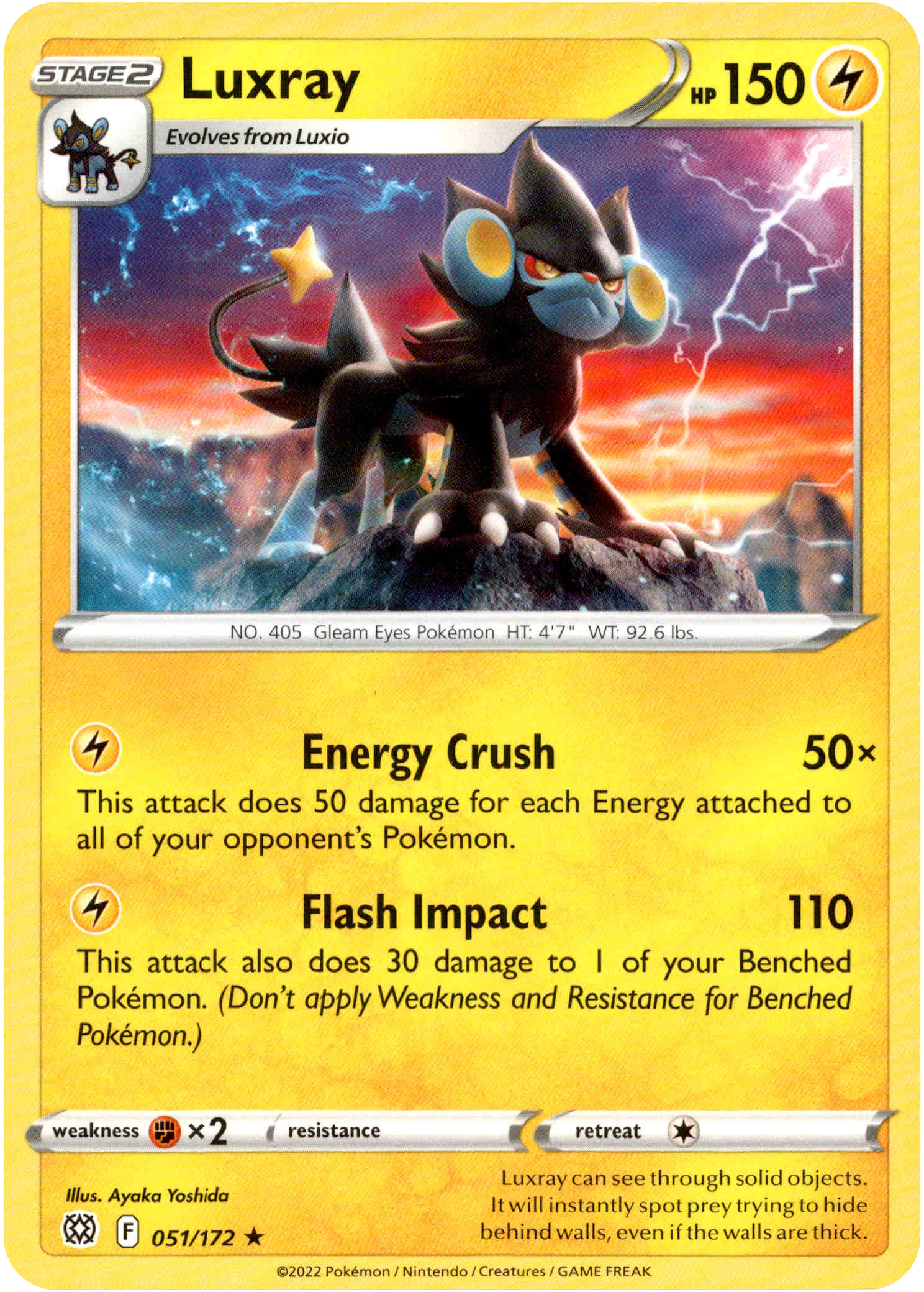 Luxray - 051/172 - Brilliant Stars - Card Cavern