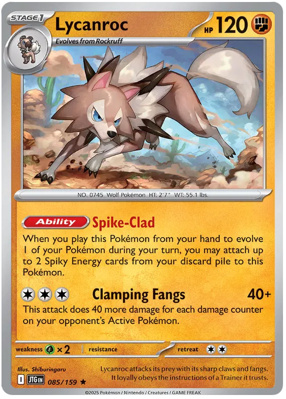 Lycanroc - 085/159 - Journey Together - Holo - Card Cavern