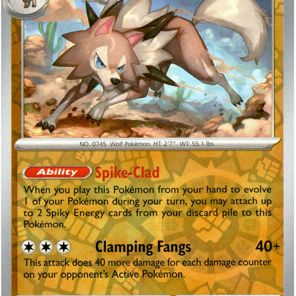 shiny lycanroc pokemon card Lycanroc - 085/159 - Journey Together