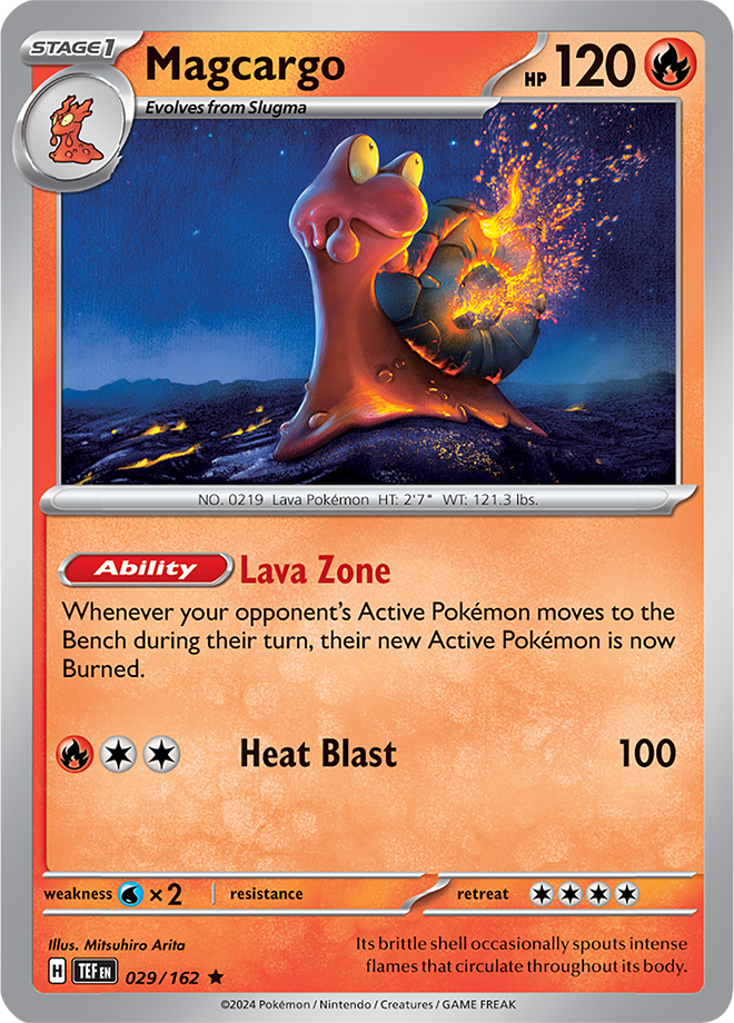 Magcargo - 029/162 - Temporal Forces - Holo - Card Cavern