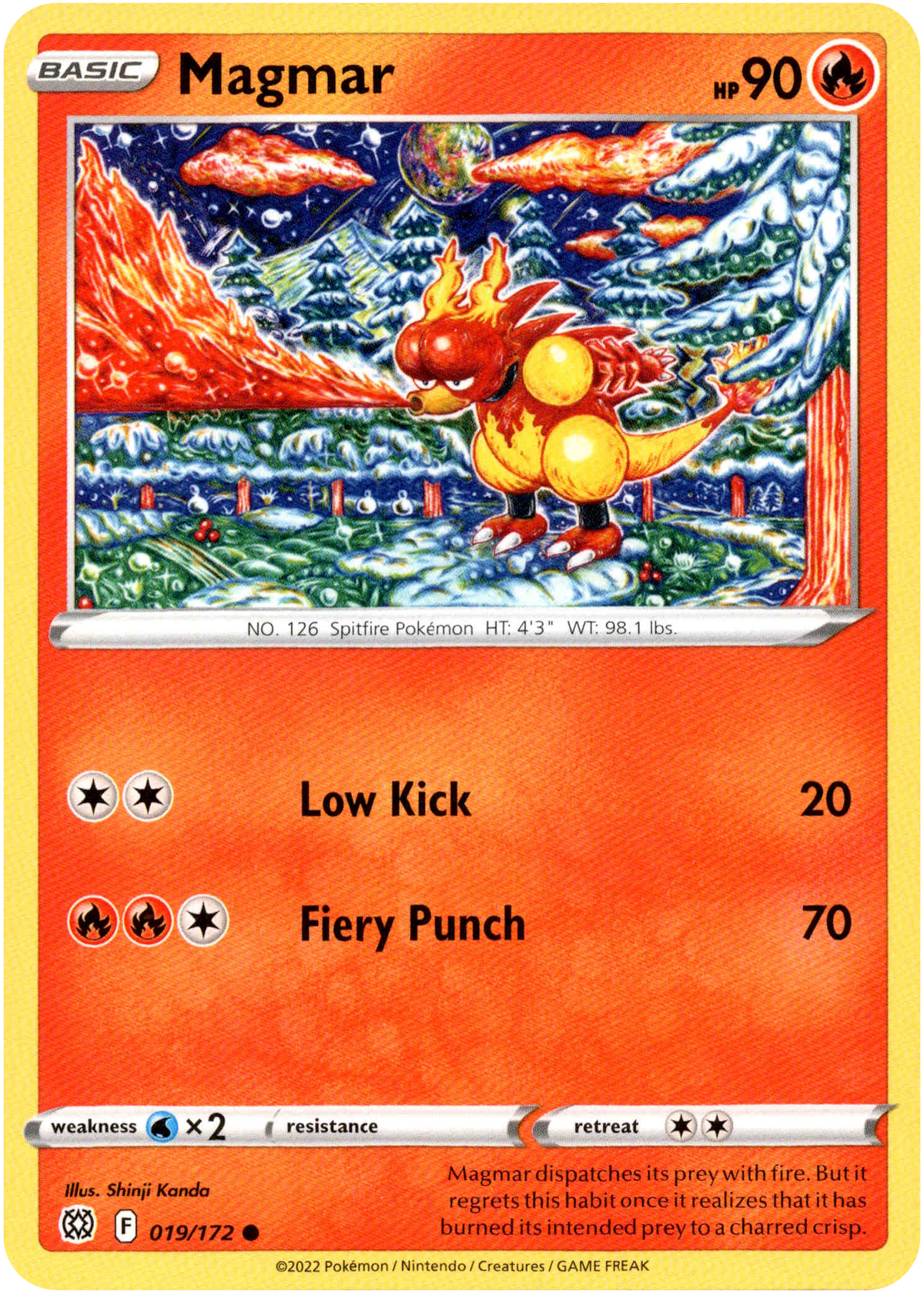 Magmar - 019/172 - Brilliant Stars - Card Cavern