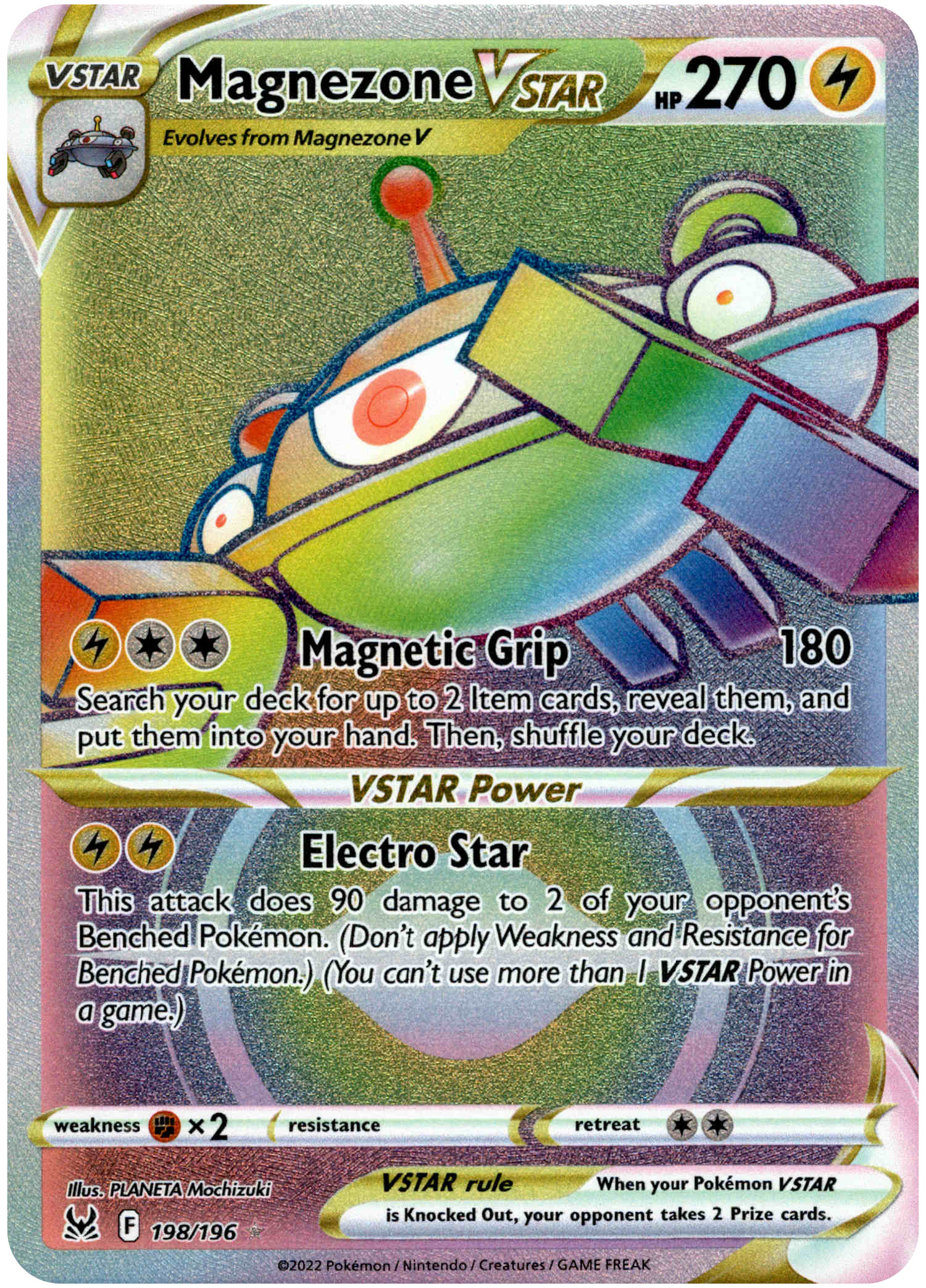 Magnezone VSTAR Hyper Rare - 198/196 - Lost Origin - Holo - Card Cavern