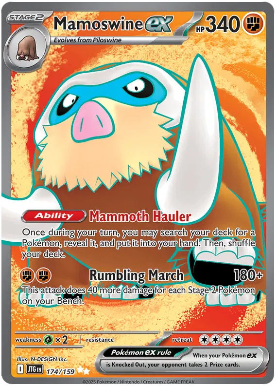 Mamoswine ex - 174/159 - Journey Together - Holo - Card Cavern