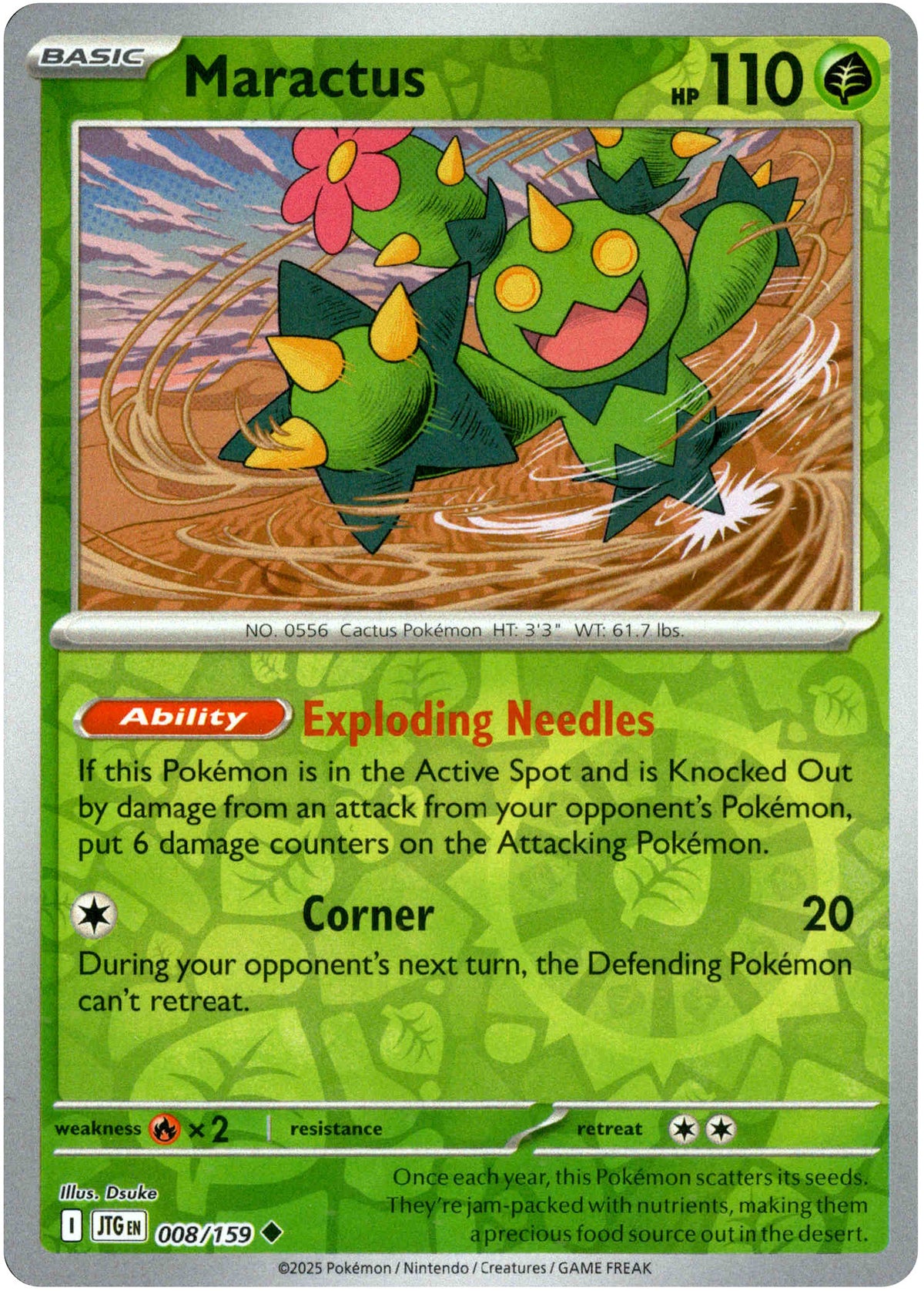 Maractus - 008/159 - Journey Together - Reverse Holo - Card Cavern