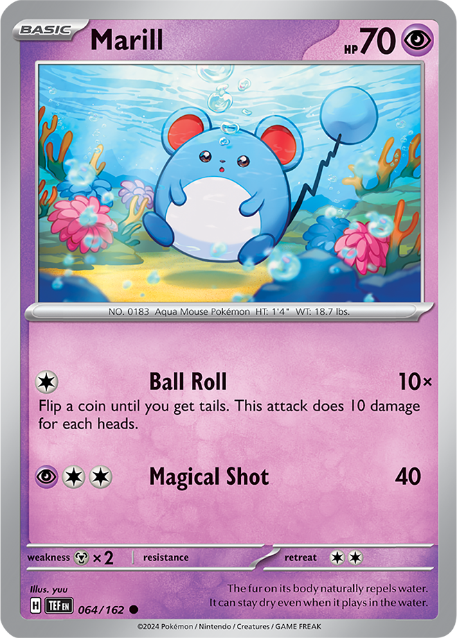 Marill - 064/162 - Temporal Forces - Card Cavern