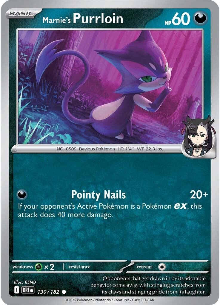 Marnie's Purrloin - 130/182 - Destined Rivals - Card Cavern