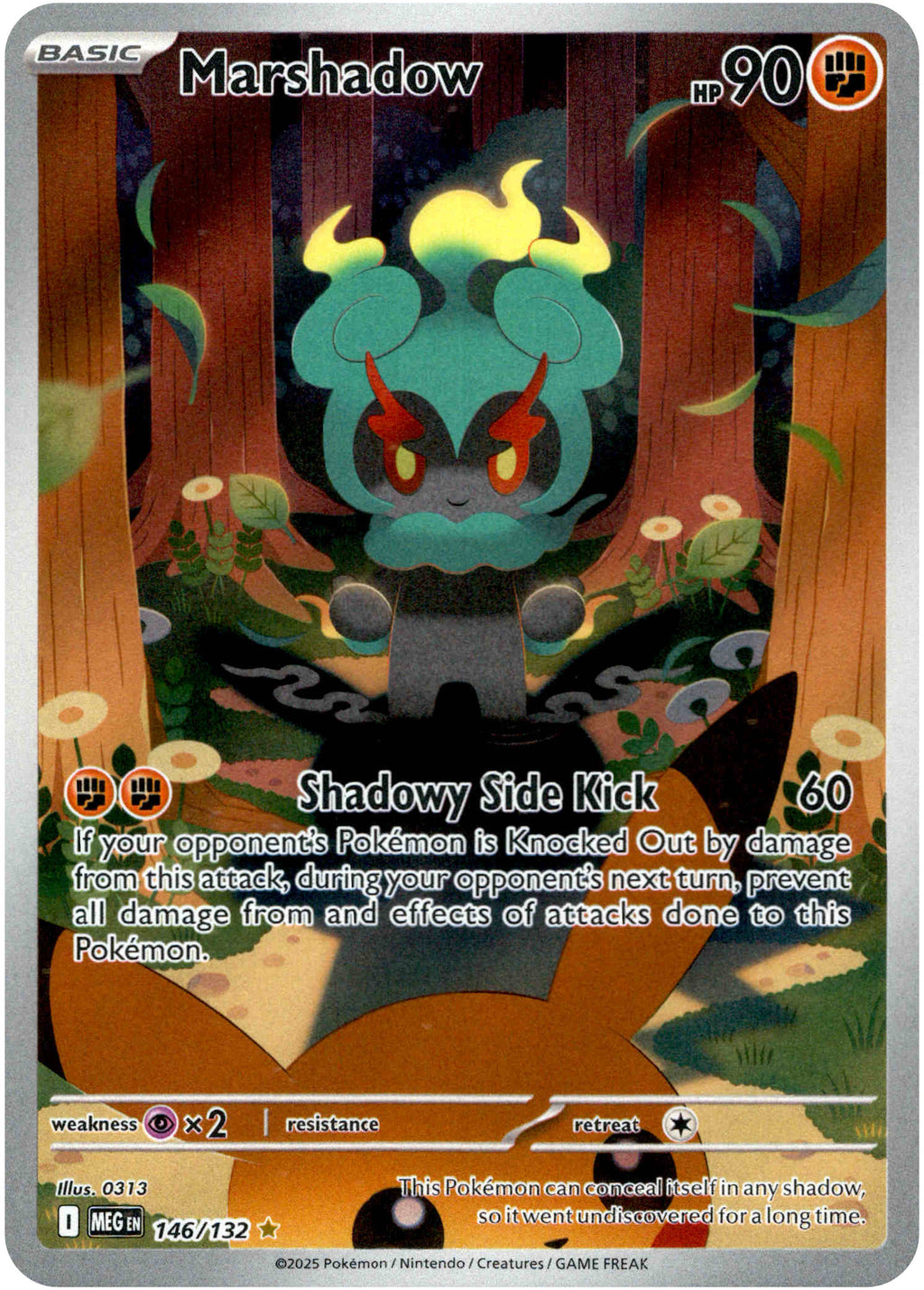 Marshadow Card Marshadow - 146/132 - Mega Evolution - Holo – Card Cavern Trading Cards ...