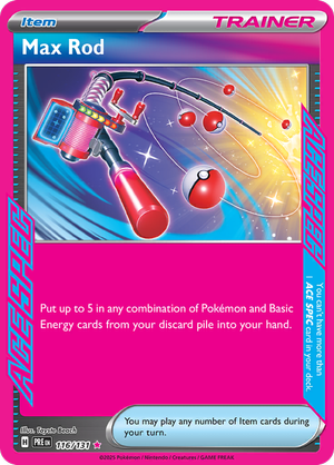 Max Rod - 116/131 - Prismatic Evolutions - Holo - Card Cavern