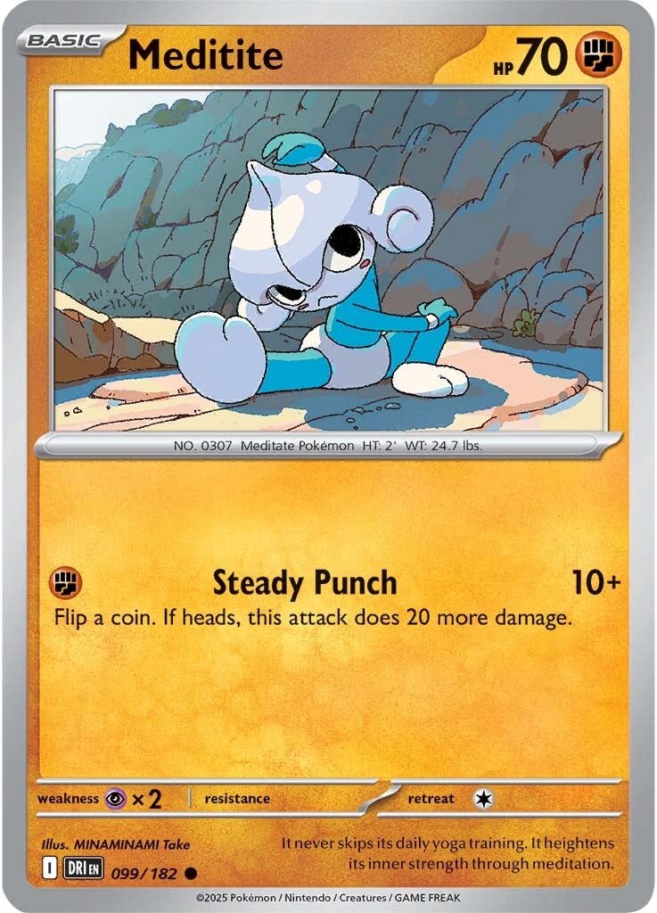 Meditite - 099/182 - Destined Rivals - Card Cavern