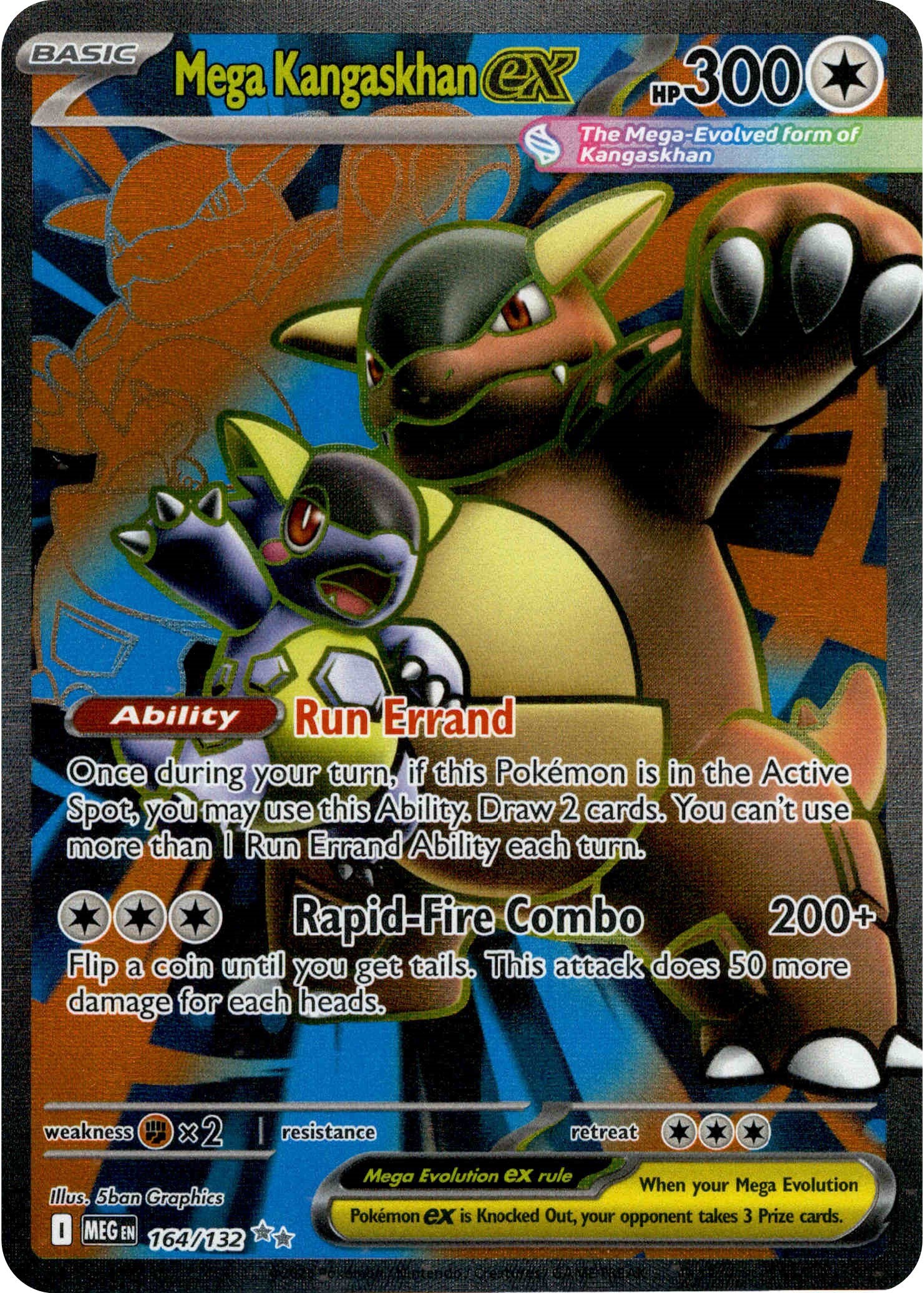 Mega Kangaskhan ex - 164/132 - Mega Evolution - Holo - Card Cavern