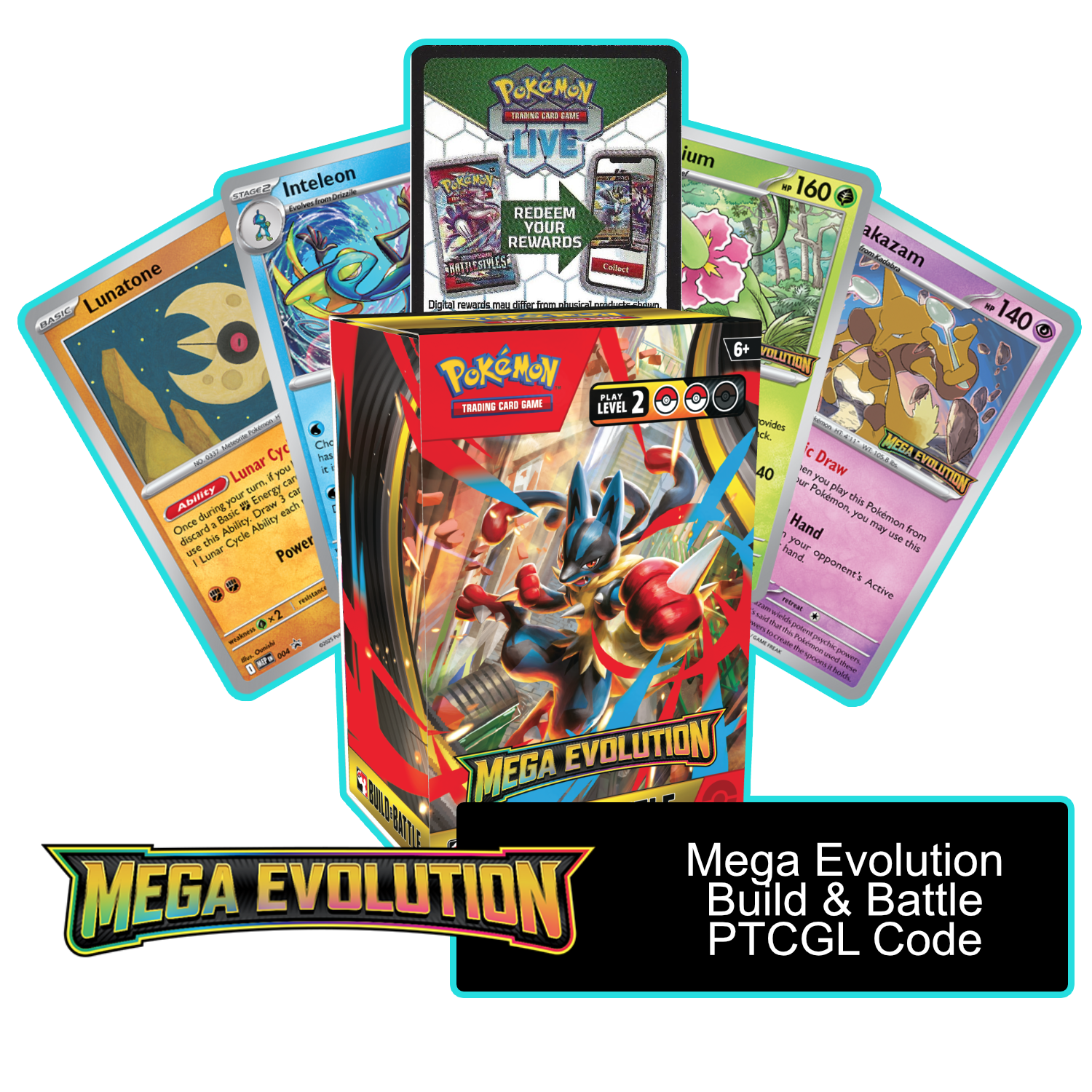 Mega Evolution Build & Battle Box - 1 of 4 Promos - PTCGL Code - Card Cavern