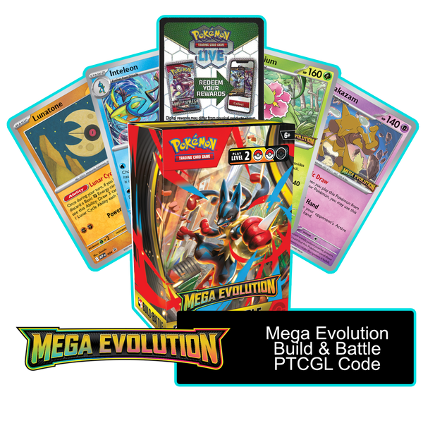 Mega Evolution Build & Battle Box - 1 of 4 Promos - PTCGL Code - Card Cavern