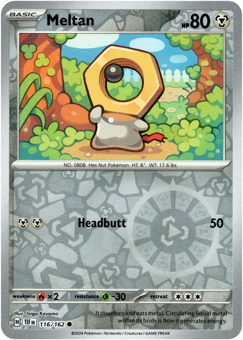 Meltan - 116/162 - Temporal Forces - Reverse Holo - Card Cavern