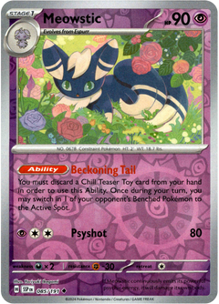 Meowstic - 085/191 - Surging Sparks - Reverse Holo - Card Cavern