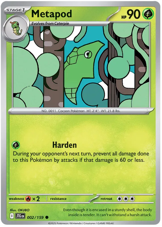 Metapod - 002/159 - Journey Together - Card Cavern