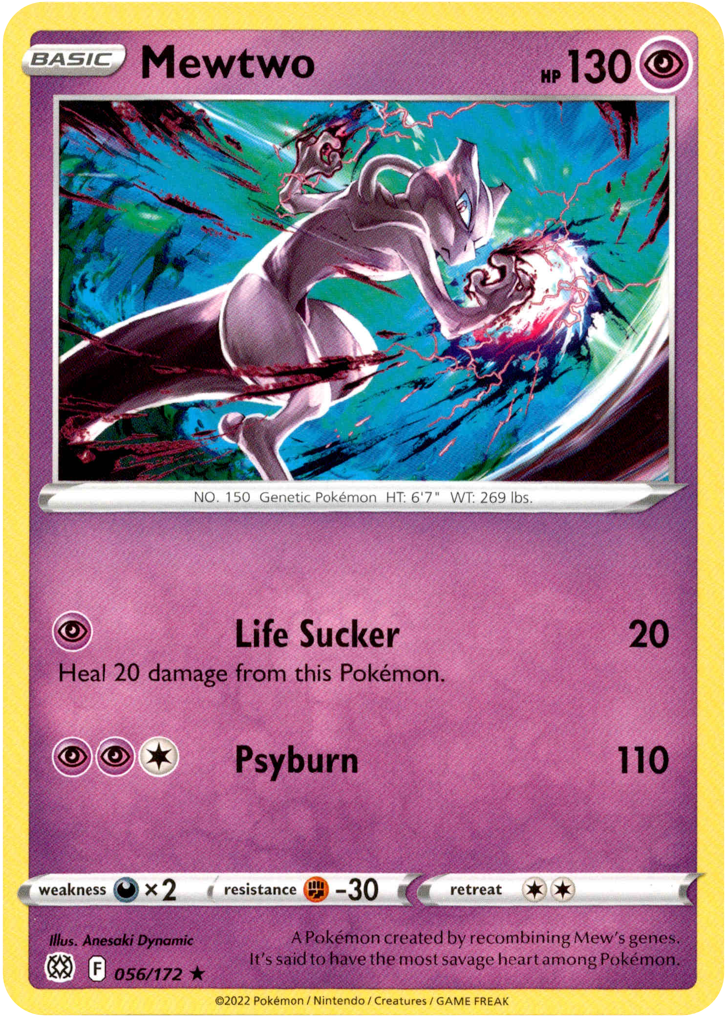 Mewtwo - 056/172 - Brilliant Stars - Card Cavern