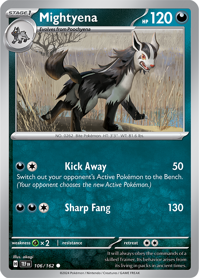 Mightyena - 106/162 - Temporal Forces - Card Cavern