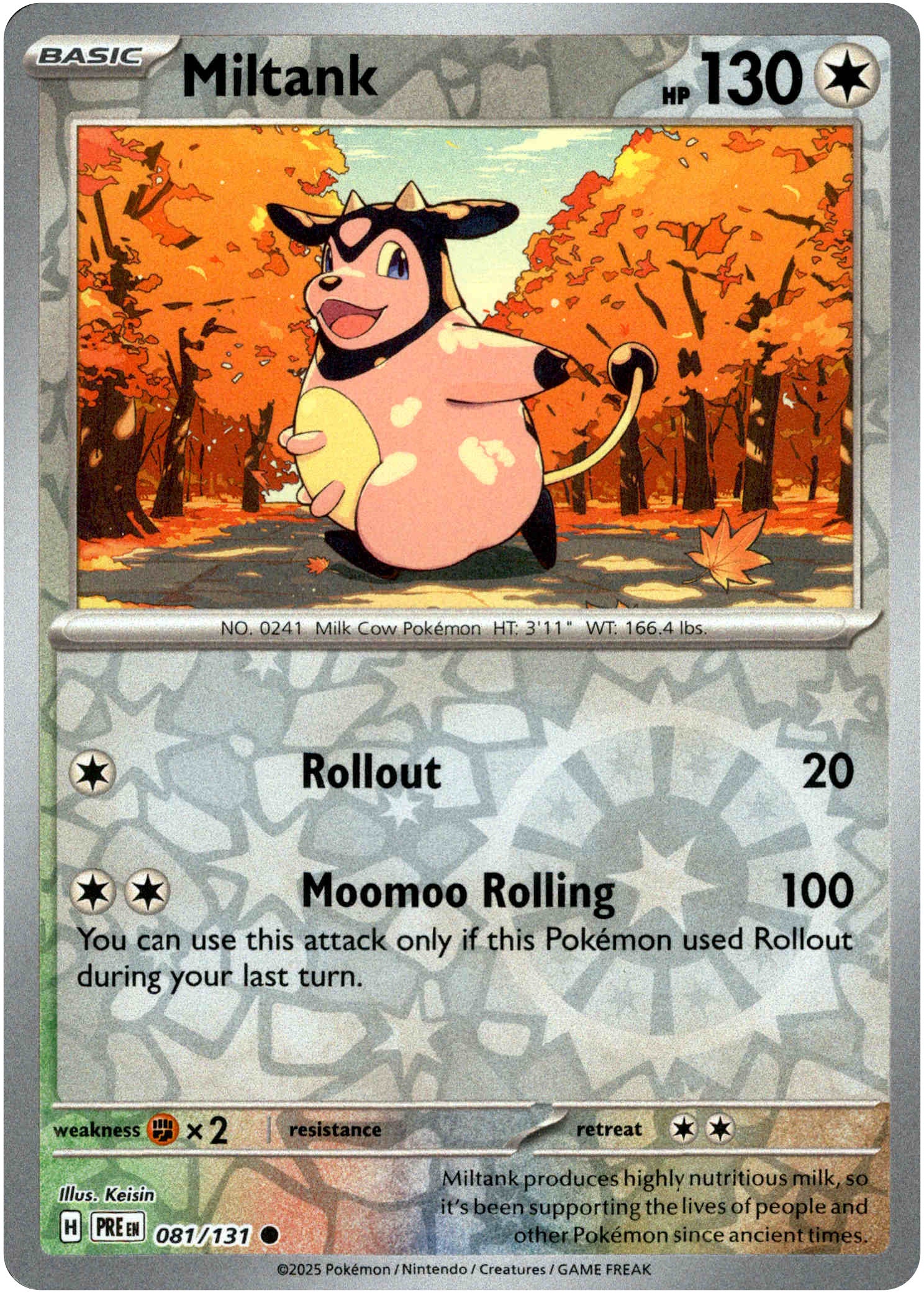 Miltank - 081/131 - Prismatic Evolutions - Reverse Holo - Card Cavern