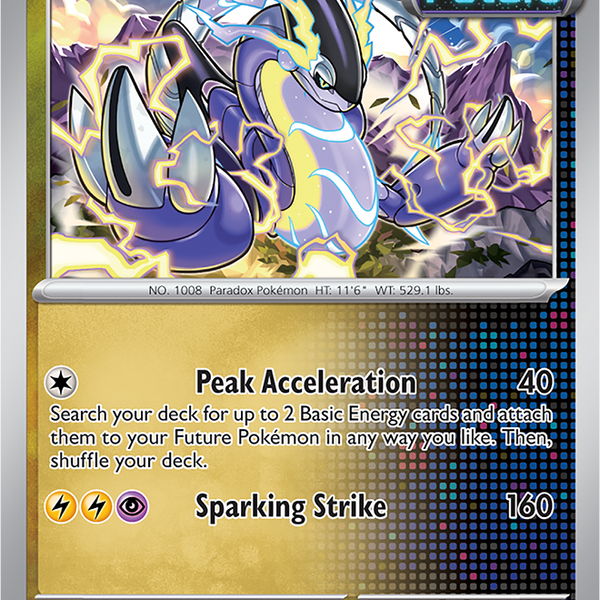 miraidon holographic pokemon card Miraidon - 121/162 - Temporal Forces