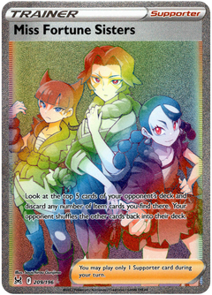 Miss Fortune Sisters Hyper Rare - 209/196 - Lost Origin - Holo - Card Cavern