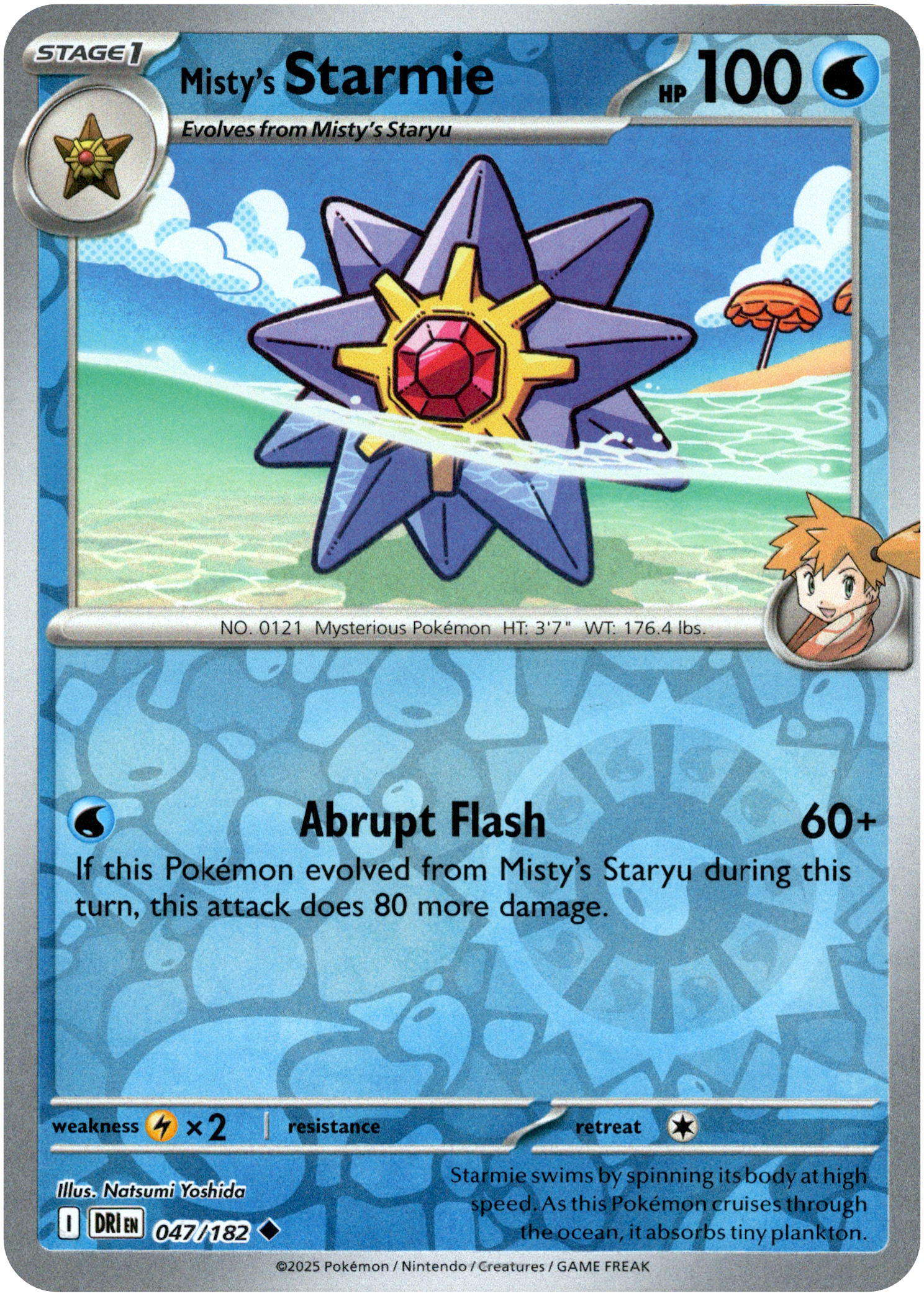 Misty's Starmie - 047/182 - Destined Rivals - Reverse Holo - Card Cavern