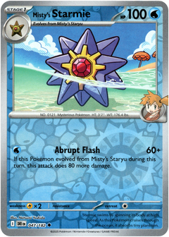 Misty's Starmie - 047/182 - Destined Rivals - Reverse Holo - Card Cavern