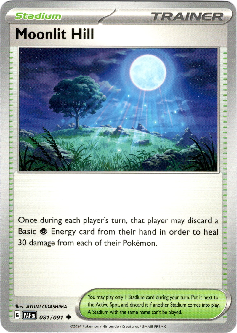 hills pokemon cards Moonlit Hill - 081/091