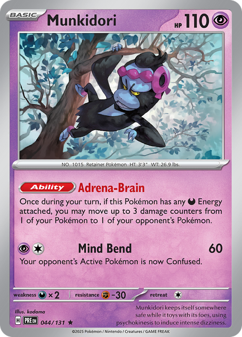 Munkidori - 044/131 - Prismatic Evolutions - Holo - Card Cavern