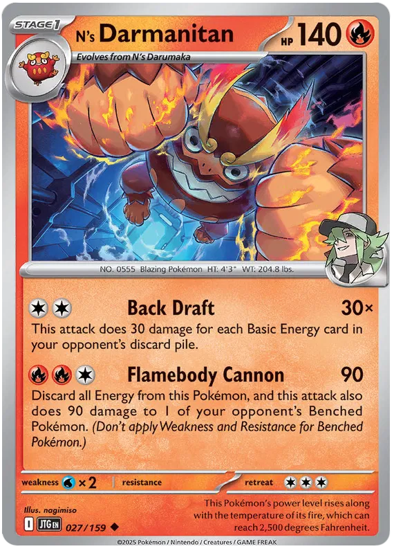 N's Darmanitan - 027/159 - Journey Together - Card Cavern