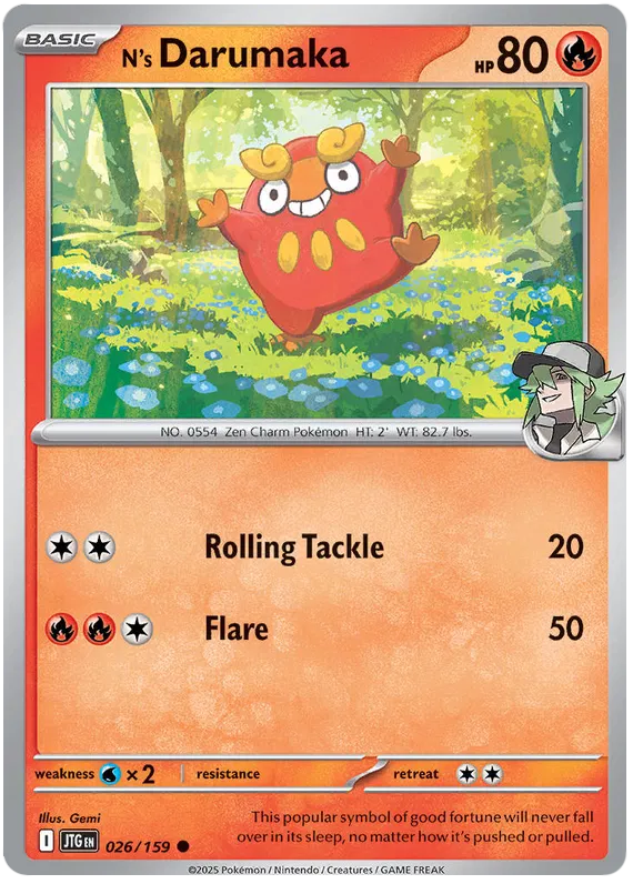N's Darumaka - 026/159 - Journey Together - Card Cavern