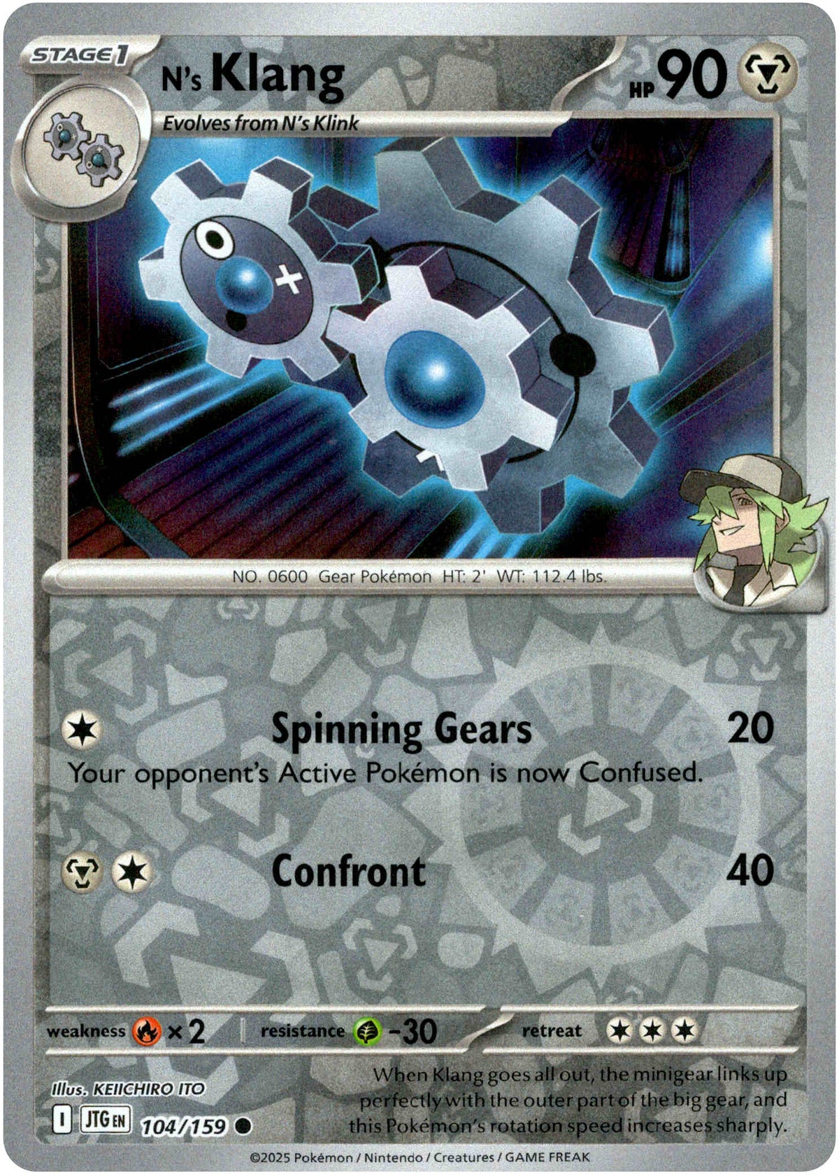 N's Klang - 104/159 - Journey Together - Reverse Holo - Card Cavern