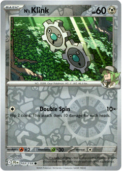 N's Klink - 103/159 - Journey Together - Reverse Holo - Card Cavern