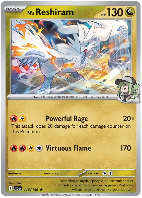 N's Reshiram - 116/159 - Journey Together - Holo - Card Cavern