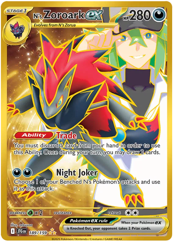 N's Zoroark ex - 189/159 - Journey Together - Holo - Card Cavern