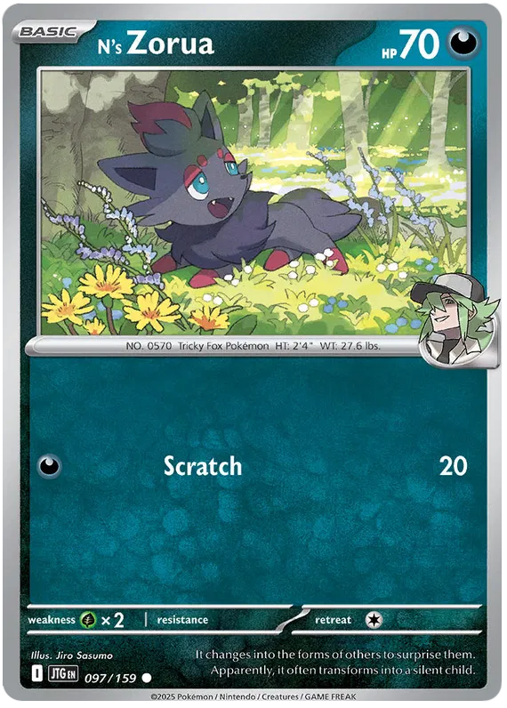 N's Zorua - 097/159 - Journey Together - Card Cavern