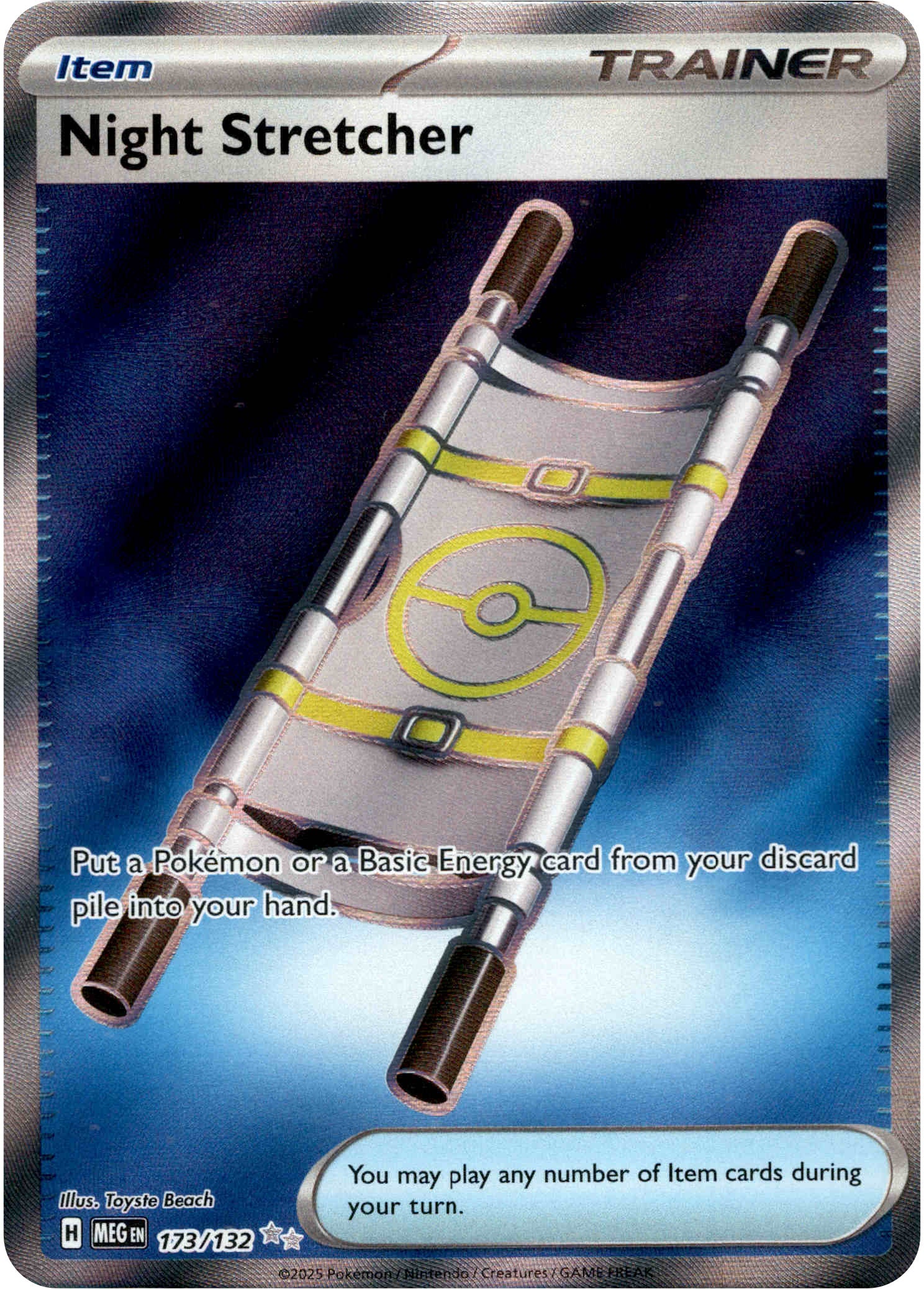 Night Stretcher - 173/132 - Mega Evolution - Holo - Card Cavern