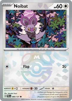 Noibat (Master Ball Pattern) - 090/131 - Prismatic Evolutions - Holo - Card Cavern