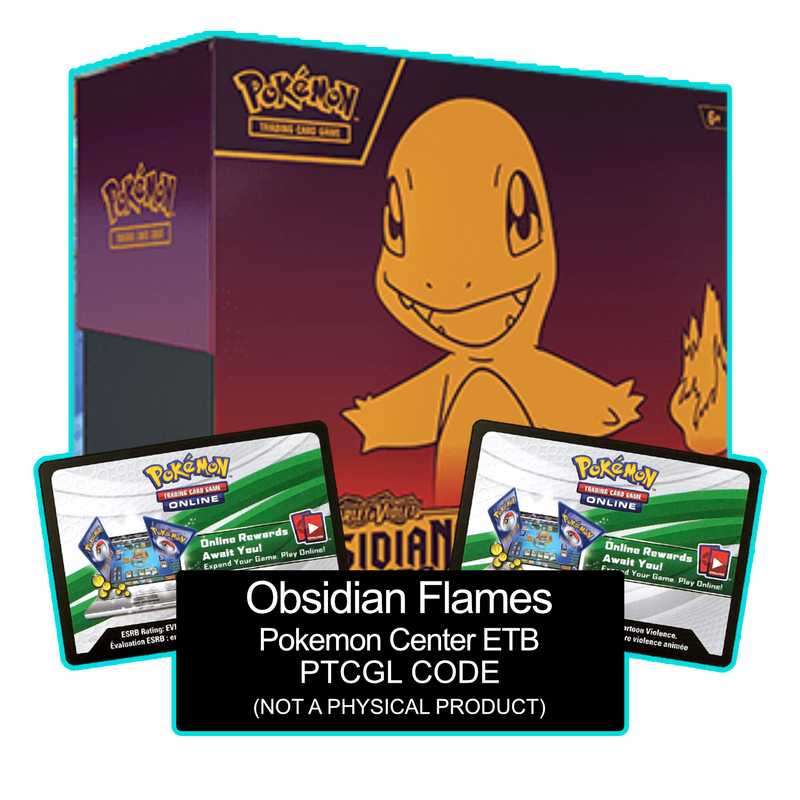 Obsidian Flames Pokemon Center ETB - Sleeves and Deck Box - PTCGL Code - Card Cavern