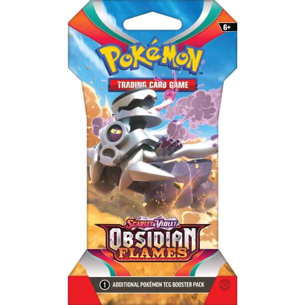 Obsidian Flames Sleeved Booster Pack - Card Cavern