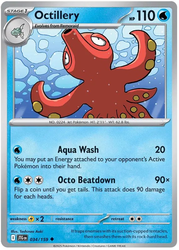 Octillery - 034/159 - Journey Together - Card Cavern