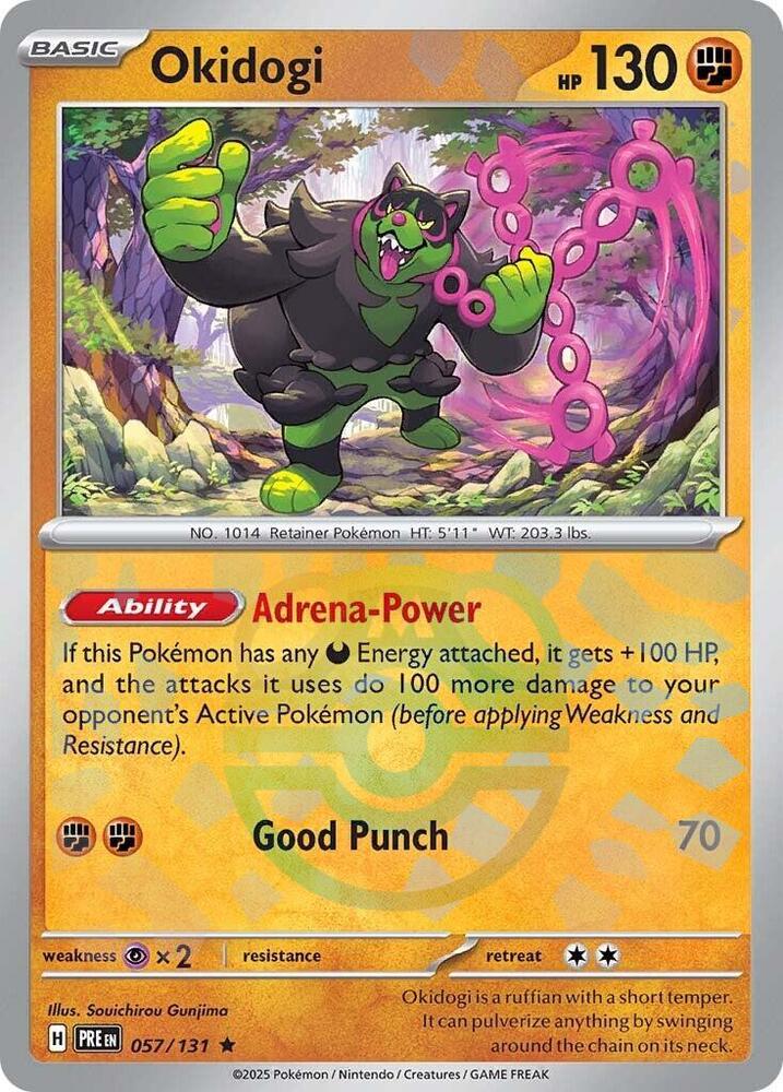 Okidogi (Master Ball Pattern) - 057/131 - Prismatic Evolutions - Holo - Card Cavern