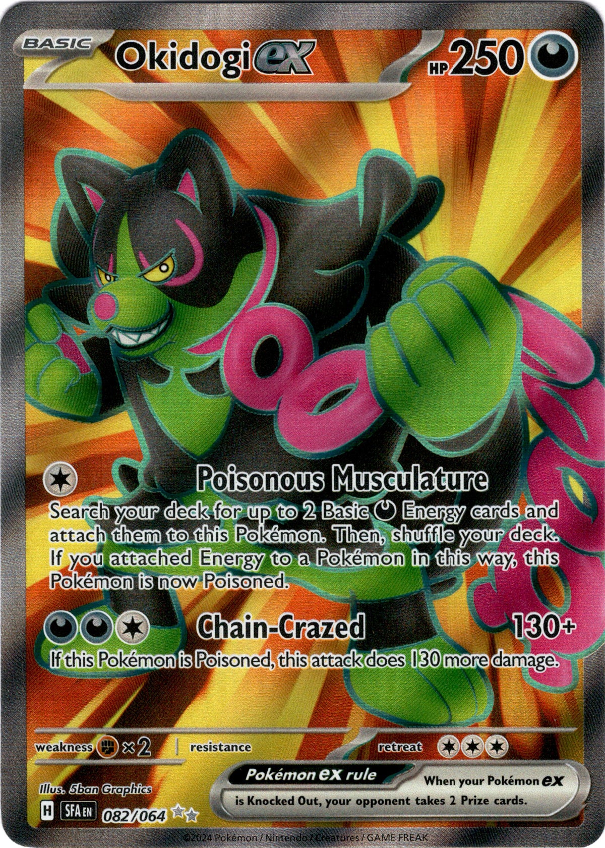 Okidogi ex - 082/064 - Shrouded Fable - Holo - Card Cavern